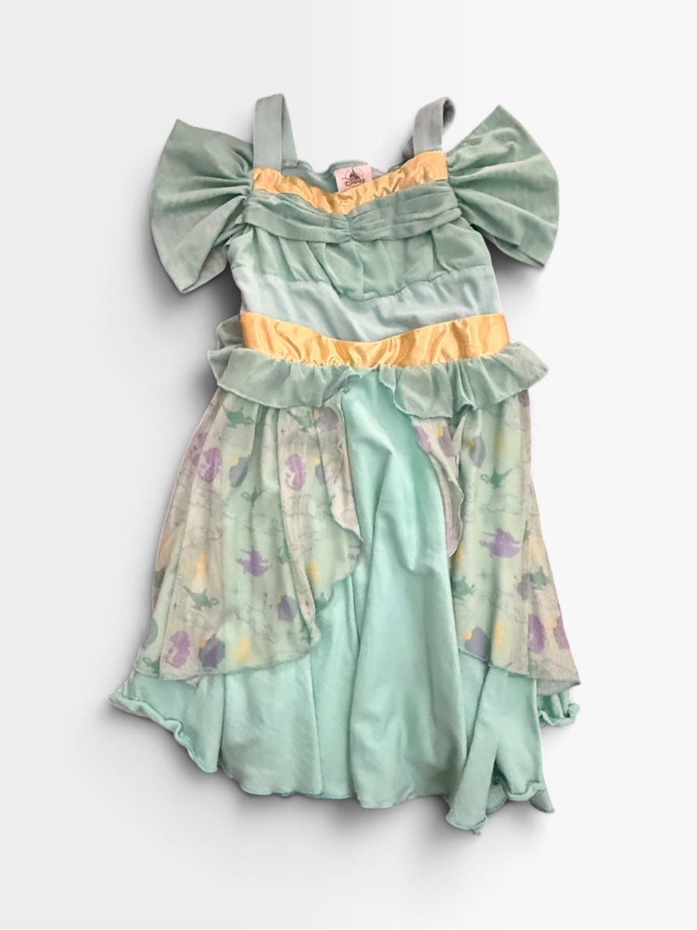 Disney Mint Green and Yellow Princess Jasmine Costume Dress